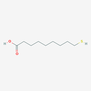 molecular formula C9H18O2S B15331420 Nonanoic acid, 9-mercapto- CAS No. 204063-54-7