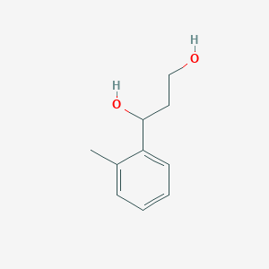 molecular formula C10H14O2 B15331434 1-(2-Methylphenyl)propane-1,3-diol CAS No. 830330-67-1