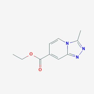 molecular formula C10H11N3O2 B15331436 Ethyl 3-Methyl-[1,2,4]triazolo[4,3-a]pyridine-7-carboxylate 