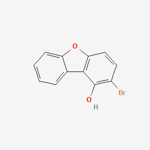 molecular formula C12H7BrO2 B15331472 2-Bromodibenzo[b,d]furan-1-ol 