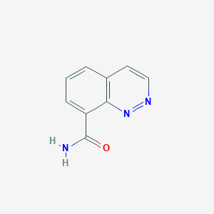 molecular formula C9H7N3O B15331491 Cinnoline-8-carboxamide 
