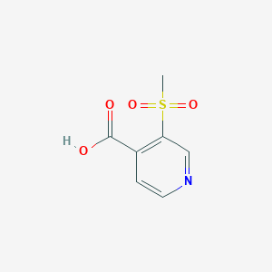 molecular formula C7H7NO4S B15331558 3-(Methylsulfonyl)isonicotinic acid 