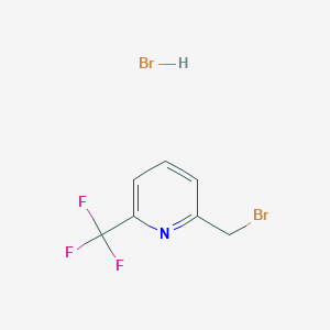 molecular formula C7H6Br2F3N B15331593 2-(Bromomethyl)-6-(trifluoromethyl)pyridine hydrobromide 
