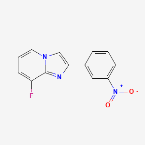 molecular formula C13H8FN3O2 B15331625 8-Fluoro-2-(3-nitrophenyl)imidazo[1,2-a]pyridine 