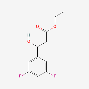 molecular formula C11H12F2O3 B15331684 Ethyl 3-(3,5-difluorophenyl)-3-hydroxypropanoate 