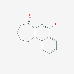 molecular formula C15H13FO B15331723 5-Fluoro-8,9,10,11-tetrahydro-7H-cyclohepta[a]naphthalen-7-one 
