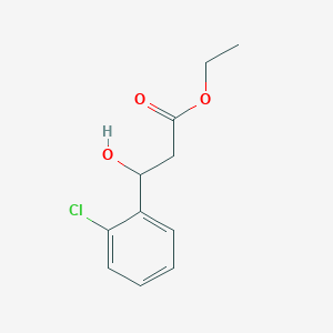 molecular formula C11H13ClO3 B15331728 Ethyl 3-(2-chlorophenyl)-3-hydroxypropanoate 