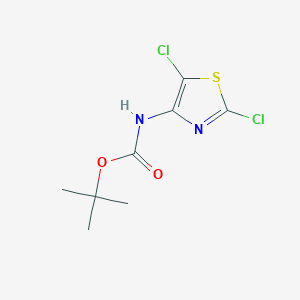 molecular formula C8H10Cl2N2O2S B15331729 tert-Butyl (2,5-dichlorothiazol-4-yl)carbamate 