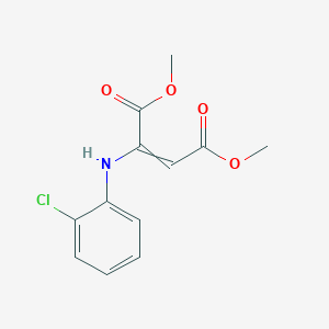 molecular formula C12H12ClNO4 B15331764 Dimethyl 2-[(2-Chlorophenyl)amino]-2-butenedioate 