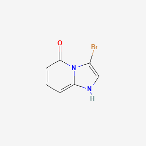 molecular formula C7H5BrN2O B15331890 3-Bromoimidazo[1,2-a]pyridin-5-ol 