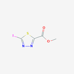 molecular formula C4H3IN2O2S B15331928 Methyl 5-iodo-1,3,4-thiadiazole-2-carboxylate 