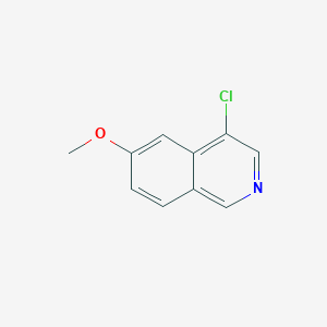 molecular formula C10H8ClNO B15331950 4-Chloro-6-methoxyisoquinoline 