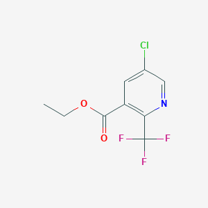 molecular formula C9H7ClF3NO2 B15331981 Ethyl 5-chloro-2-(trifluoromethyl)nicotinate 