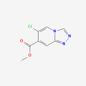 molecular formula C8H6ClN3O2 B15331999 Methyl 6-Chloro-[1,2,4]triazolo[4,3-a]pyridine-7-carboxylate 
