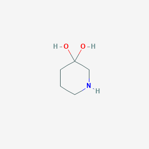 molecular formula C5H11NO2 B15332033 Piperidine-3,3-diol 