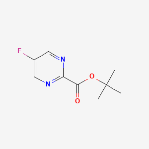 molecular formula C9H11FN2O2 B15332048 tert-Butyl 5-fluoropyrimidine-2-carboxylate 