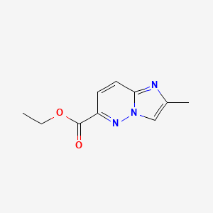 molecular formula C10H11N3O2 B15332081 Ethyl 2-methylimidazo[1,2-b]pyridazine-6-carboxylate 