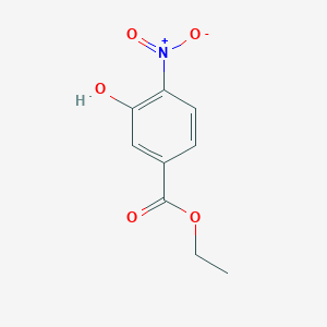 molecular formula C9H9NO5 B153321 Ethyl 3-hydroxy-4-nitrobenzoate CAS No. 717-01-1