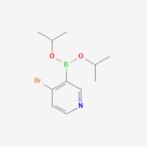 molecular formula C11H17BBrNO2 B15332110 Diisopropyl (4-bromopyridin-3-yl)boronate 