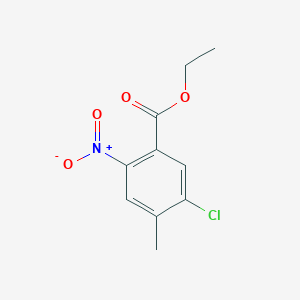 molecular formula C10H10ClNO4 B15332569 Ethyl 5-chloro-4-methyl-2-nitrobenzoate 