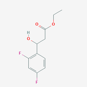 molecular formula C11H12F2O3 B15332752 Ethyl 3-(2,4-difluorophenyl)-3-hydroxypropanoate 