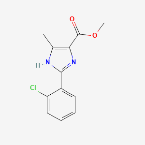 molecular formula C12H11ClN2O2 B15332762 methyl 2-(2-chlorophenyl)-5-methyl-1H-imidazole-4-carboxylate 