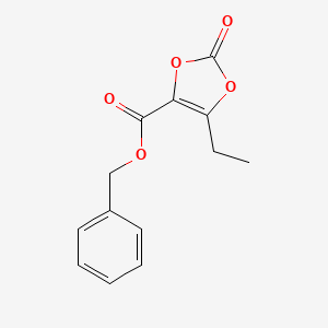 molecular formula C13H12O5 B15332942 Benzyl 5-Ethyl-2-oxo-1,3-dioxole-4-carboxylate 