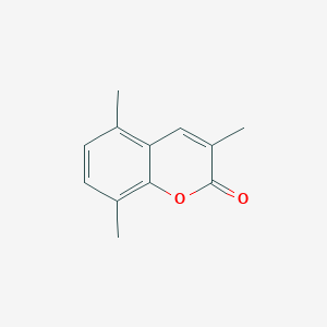 molecular formula C12H12O2 B15332964 3,5,8-Trimethyl-2H-chromen-2-one 