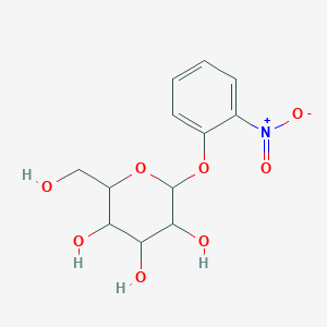 molecular formula C₁₂H₁₅NO₈ B015333 2-硝基苯基-β-D-半乳呋喃糖苷 CAS No. 369-07-3