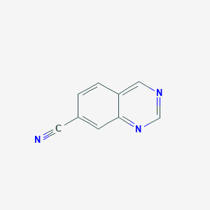 molecular formula C9H5N3 B15333212 Quinazoline-7-carbonitrile 