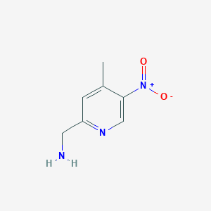 molecular formula C7H9N3O2 B15333677 (4-Methyl-5-nitropyridin-2-yl)methanamine 