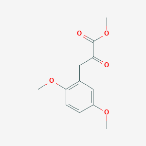 molecular formula C12H14O5 B15333845 Methyl 3-(2,5-dimethoxyphenyl)-2-oxopropanoate 