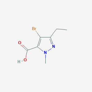 molecular formula C7H9BrN2O2 B153340 4-Bromo-3-ethyl-1-methyl-1H-pyrazole-5-carboxylic acid CAS No. 128537-48-4