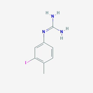 molecular formula C8H10IN3 B15334161 1-(3-Iodo-4-methylphenyl)guanidine 