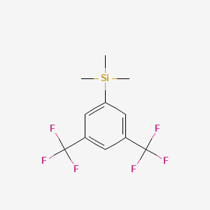 molecular formula C11H12F6Si B15334645 1,3-Bis(trifluoromethyl)-5-(trimethylsilyl)benzene 