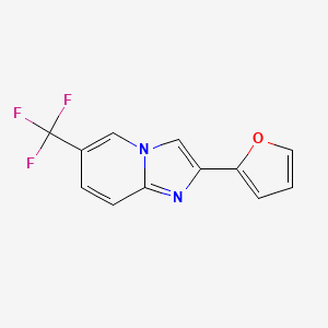 molecular formula C12H7F3N2O B15334686 2-(2-Furyl)-6-(trifluoromethyl)imidazo[1,2-a]pyridine 