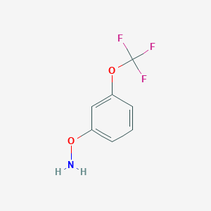 molecular formula C7H6F3NO2 B15334818 O-[3-(Trifluoromethoxy)phenyl]hydroxylamine 