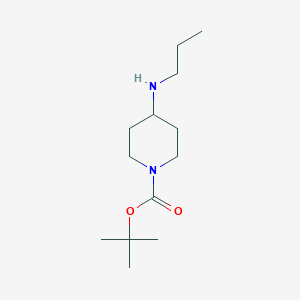 molecular formula C13H26N2O2 B153349 Tert-butyl 4-(propylamino)piperidine-1-carboxylate CAS No. 301225-58-1