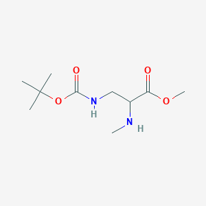 molecular formula C10H20N2O4 B15335208 Methyl (S)-3-(Boc-amino)-2-(methylamino)propanoate 