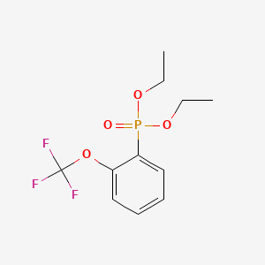 molecular formula C11H14F3O4P B15335639 Diethyl [2-(Trifluoromethoxy)phenyl]phosphonate 
