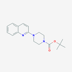 molecular formula C18H23N3O2 B153357 tert-Butyl 4-(quinolin-2-yl)piperazine-1-carboxylate CAS No. 890709-17-8