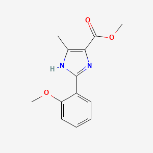 molecular formula C13H14N2O3 B15335960 methyl 2-(2-methoxyphenyl)-5-methyl-1H-imidazole-4-carboxylate 