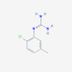 molecular formula C8H10ClN3 B15336055 1-(2-Chloro-5-methylphenyl)guanidine 
