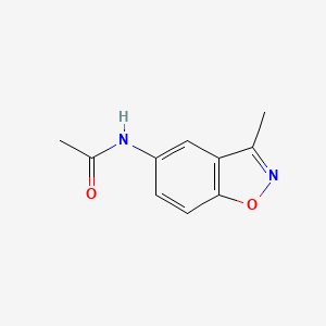 molecular formula C10H10N2O2 B15336287 N-(3-Methyl-5-benzisoxazolyl)acetamide 