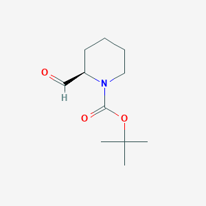 molecular formula C11H19NO3 B153363 (R)-叔丁基 2-甲酰基哌啶-1-羧酸盐 CAS No. 134526-69-5