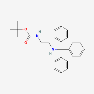molecular formula C26H30N2O2 B15336311 N1-Boc-N2-tritylethane-1,2-diamine 