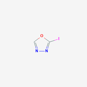 molecular formula C2HIN2O B15336432 2-Iodo-1,3,4-oxadiazole 
