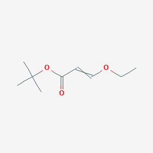 molecular formula C9H16O3 B15336492 Tert-butyl 3-ethoxyacrylate 