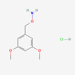molecular formula C9H14ClNO3 B15336513 O-(3,5-Dimethoxybenzyl)hydroxylamine Hydrochloride 