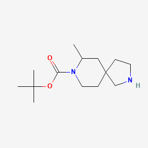 molecular formula C14H26N2O2 B15336536 Tert-butyl 7-methyl-2,8-diazaspiro[4.5]decane-8-carboxylate 